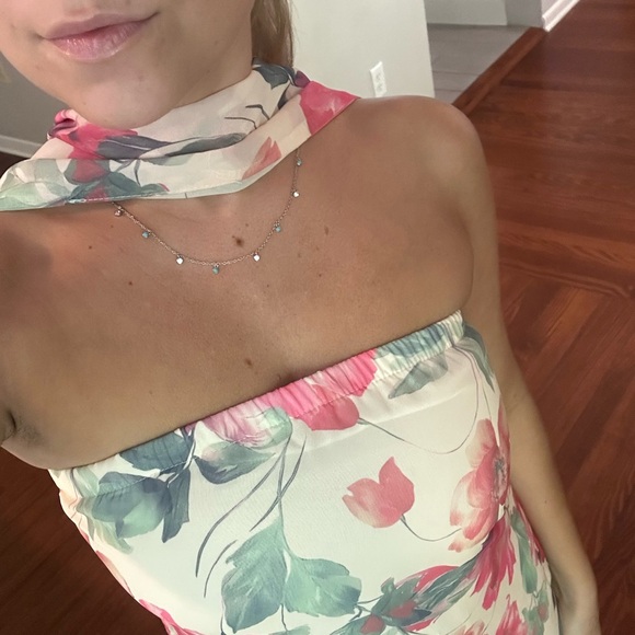 Floral Halter Maxi Dress - Picture 7 of 7